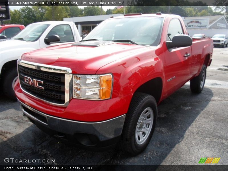 Fire Red / Dark Titanium 2014 GMC Sierra 2500HD Regular Cab 4x4