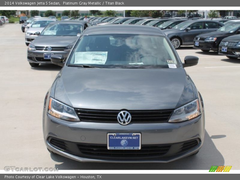 Platinum Gray Metallic / Titan Black 2014 Volkswagen Jetta S Sedan
