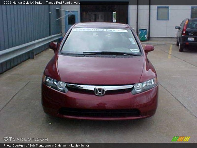 Tango Red Pearl / Ivory 2006 Honda Civic LX Sedan
