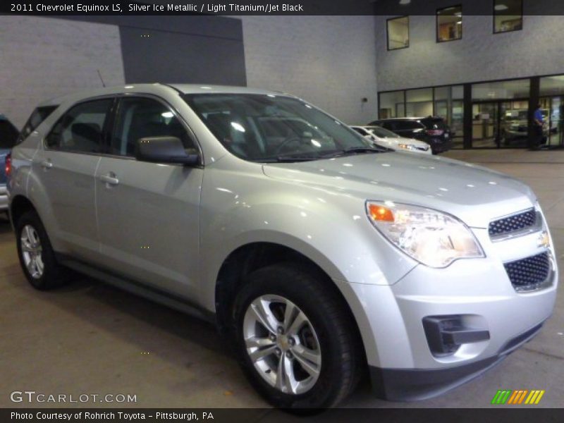 Silver Ice Metallic / Light Titanium/Jet Black 2011 Chevrolet Equinox LS