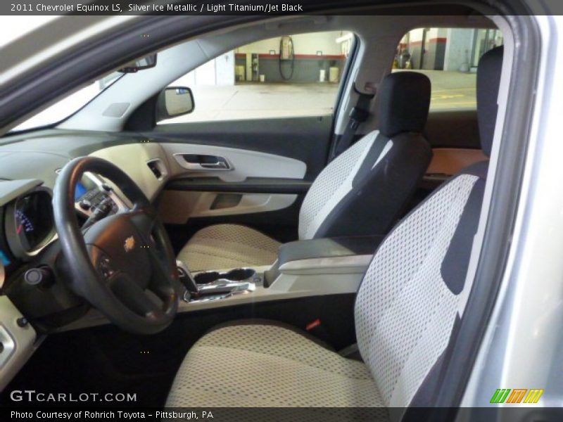 Silver Ice Metallic / Light Titanium/Jet Black 2011 Chevrolet Equinox LS