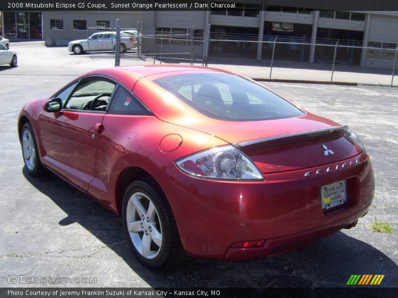 Sunset Orange Pearlescent / Dark Charcoal 2008 Mitsubishi Eclipse GS Coupe
