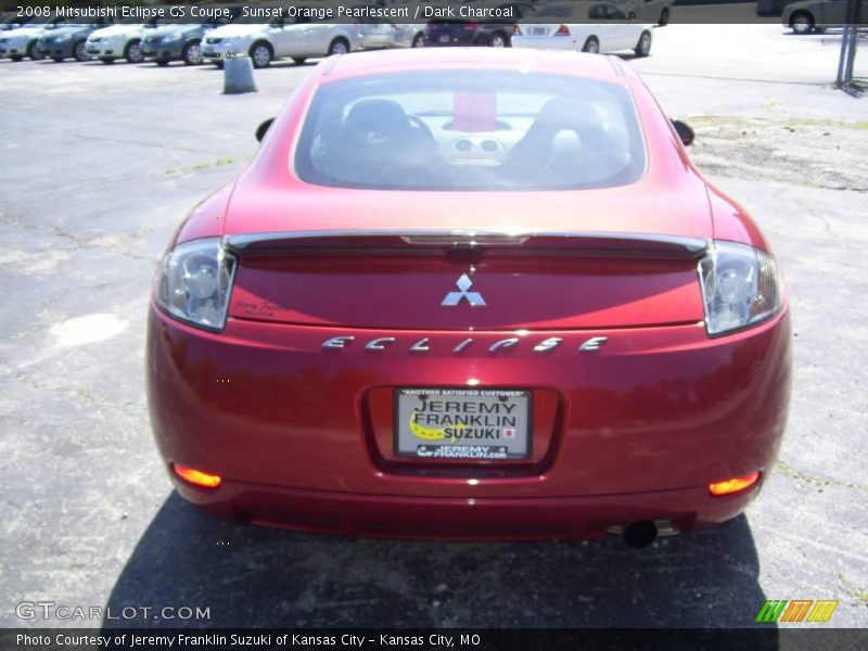 Sunset Orange Pearlescent / Dark Charcoal 2008 Mitsubishi Eclipse GS Coupe