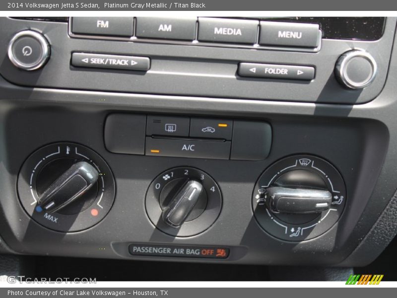 Platinum Gray Metallic / Titan Black 2014 Volkswagen Jetta S Sedan