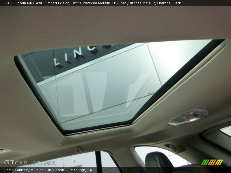 White Platinum Metallic Tri-Coat / Bronze Metallic/Charcoal Black 2012 Lincoln MKX AWD Limited Edition