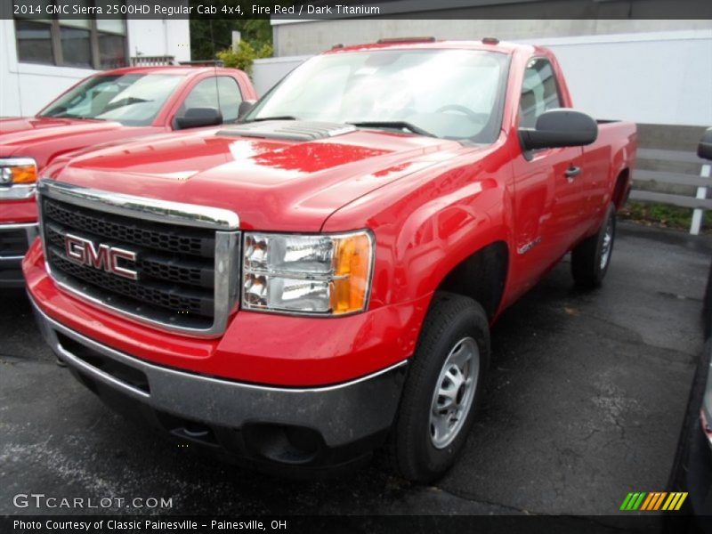 Fire Red / Dark Titanium 2014 GMC Sierra 2500HD Regular Cab 4x4