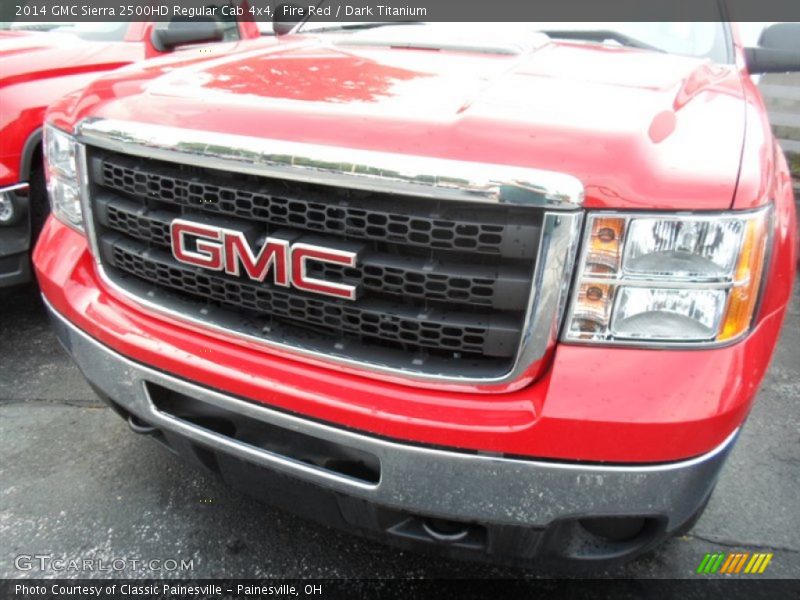 Fire Red / Dark Titanium 2014 GMC Sierra 2500HD Regular Cab 4x4
