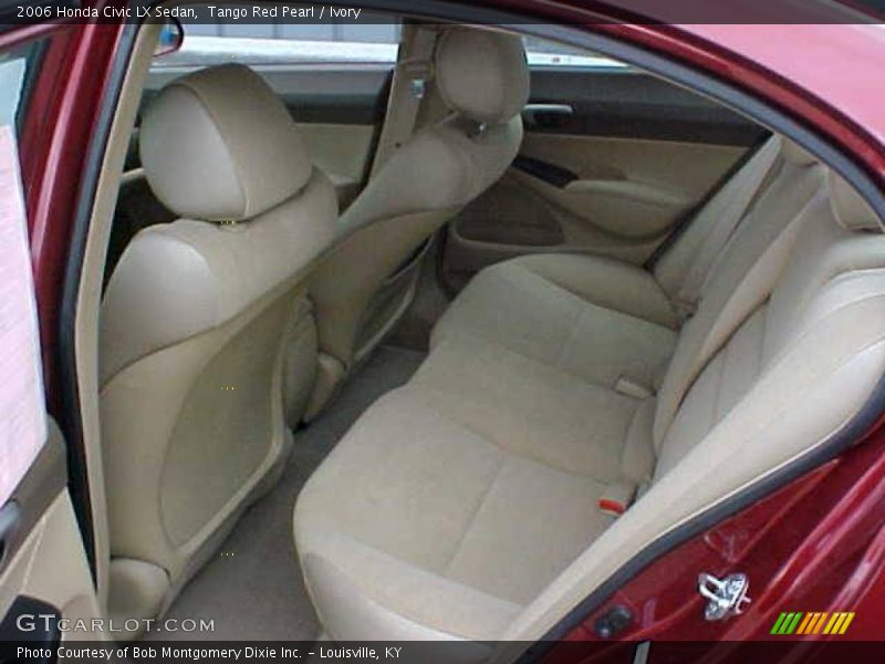 Tango Red Pearl / Ivory 2006 Honda Civic LX Sedan