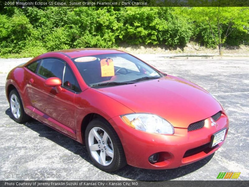 Sunset Orange Pearlescent / Dark Charcoal 2008 Mitsubishi Eclipse GS Coupe