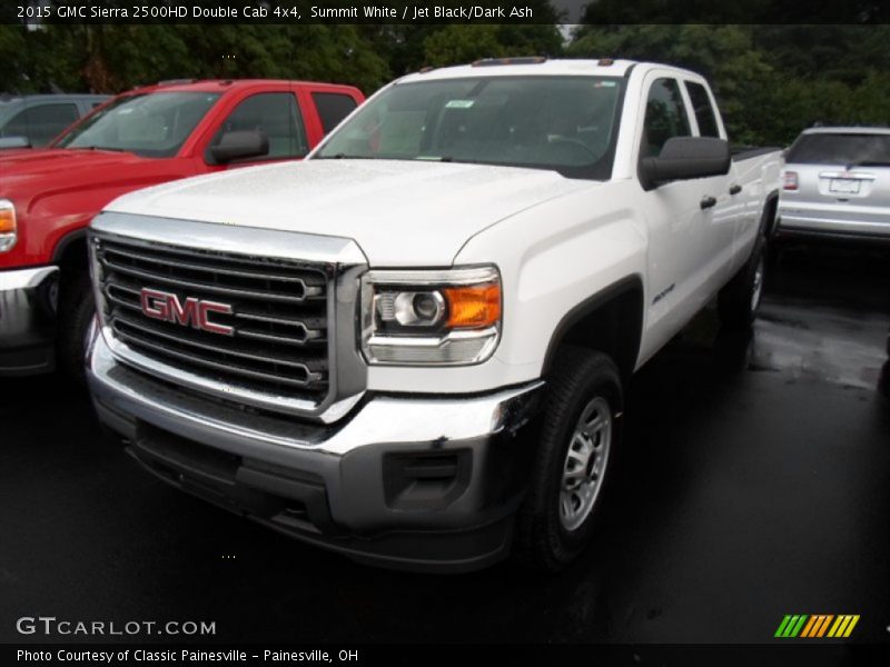 Summit White / Jet Black/Dark Ash 2015 GMC Sierra 2500HD Double Cab 4x4