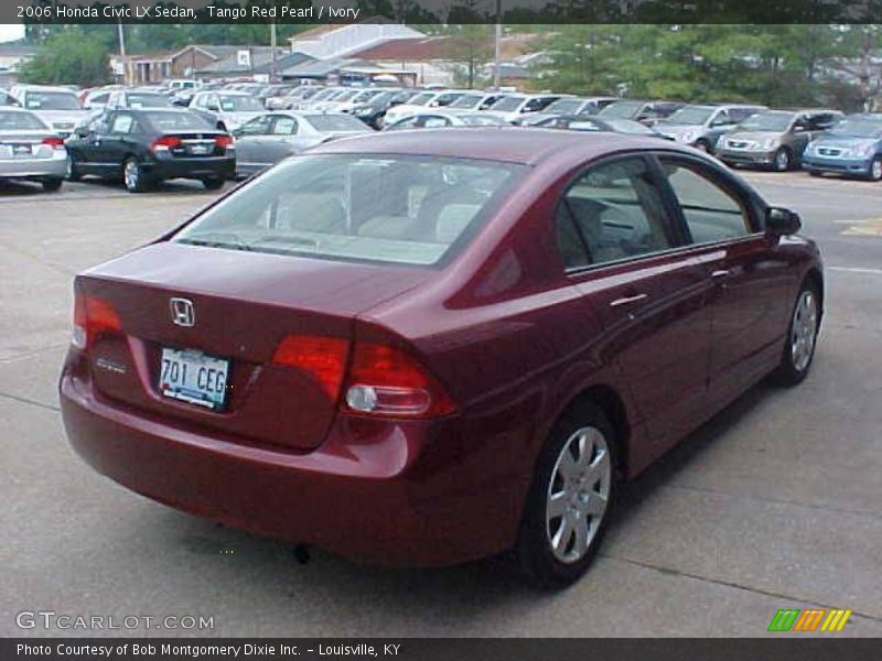 Tango Red Pearl / Ivory 2006 Honda Civic LX Sedan