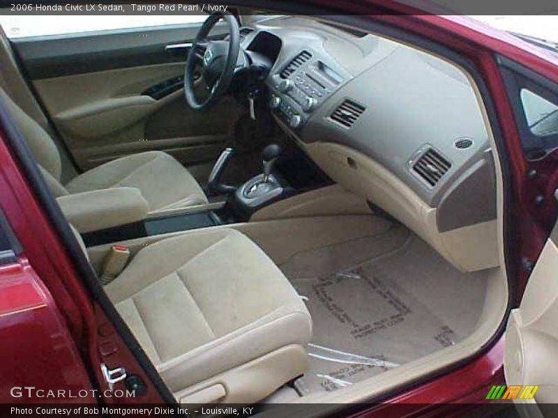 Tango Red Pearl / Ivory 2006 Honda Civic LX Sedan