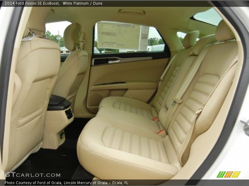 White Platinum / Dune 2014 Ford Fusion SE EcoBoost
