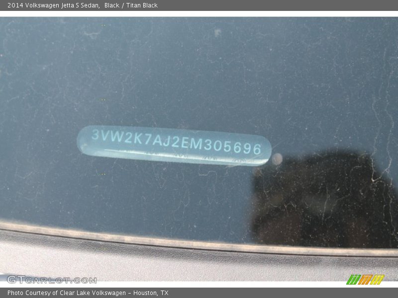 Black / Titan Black 2014 Volkswagen Jetta S Sedan