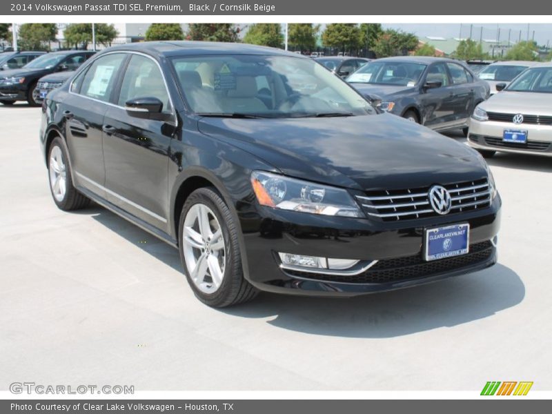 Black / Cornsilk Beige 2014 Volkswagen Passat TDI SEL Premium