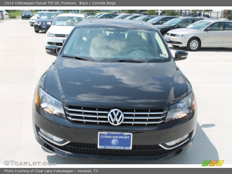 Black / Cornsilk Beige 2014 Volkswagen Passat TDI SEL Premium