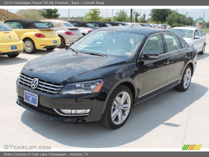 Black / Cornsilk Beige 2014 Volkswagen Passat TDI SEL Premium