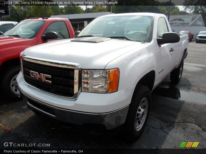 Summit White / Dark Titanium 2014 GMC Sierra 2500HD Regular Cab 4x4
