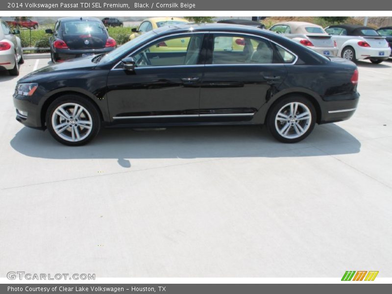 Black / Cornsilk Beige 2014 Volkswagen Passat TDI SEL Premium