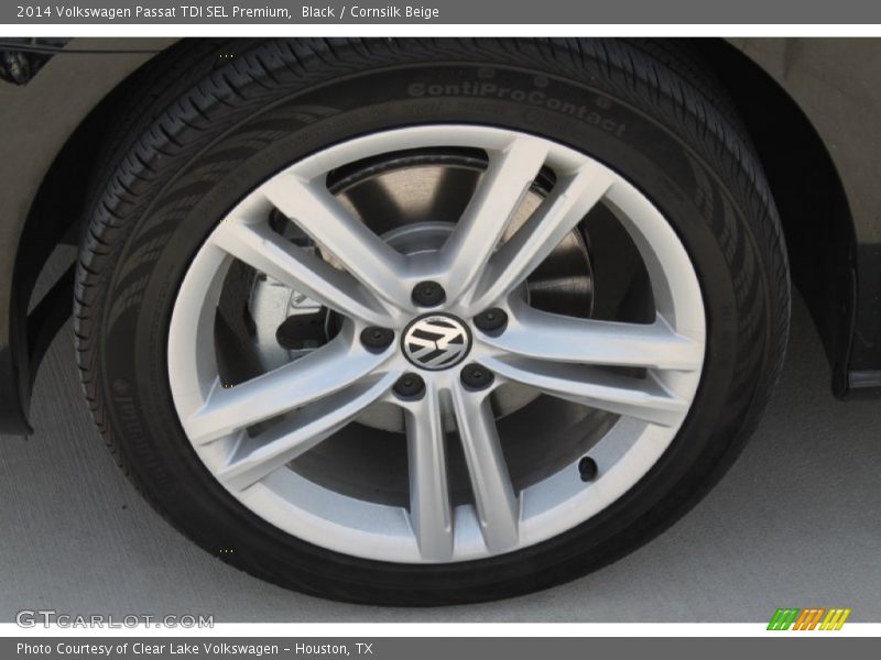 Black / Cornsilk Beige 2014 Volkswagen Passat TDI SEL Premium