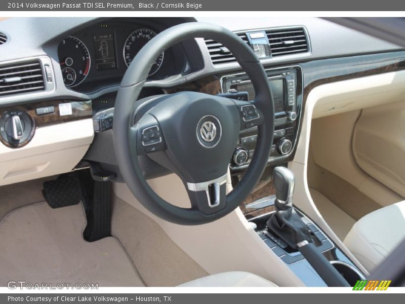 Black / Cornsilk Beige 2014 Volkswagen Passat TDI SEL Premium