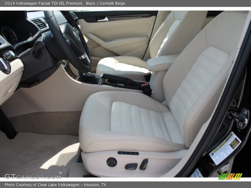 Black / Cornsilk Beige 2014 Volkswagen Passat TDI SEL Premium