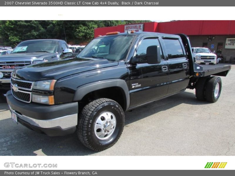 Black / Dark Charcoal 2007 Chevrolet Silverado 3500HD Classic LT Crew Cab 4x4 Dually