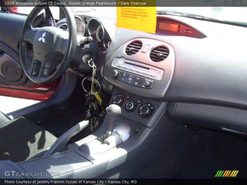Sunset Orange Pearlescent / Dark Charcoal 2008 Mitsubishi Eclipse GS Coupe