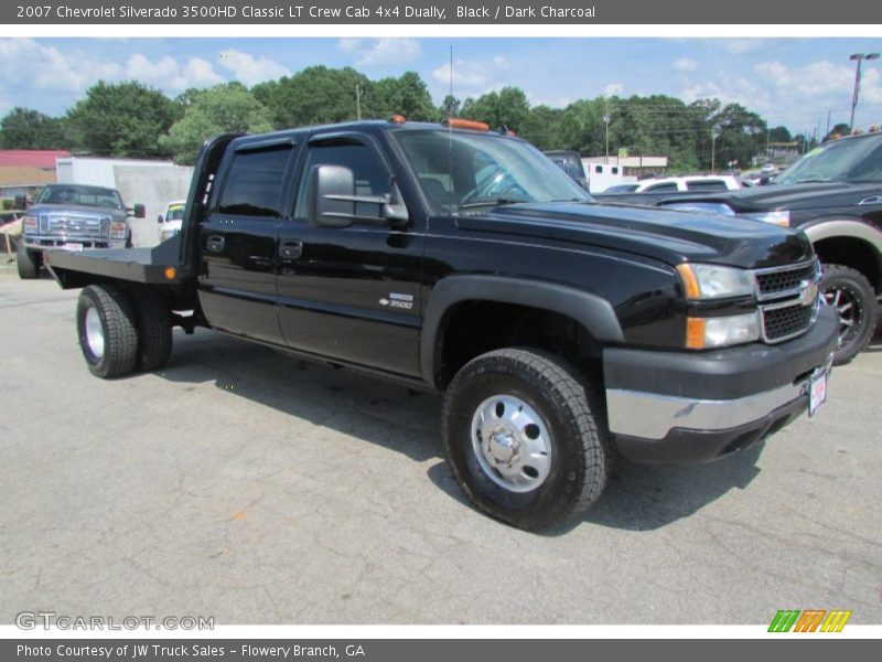 Black / Dark Charcoal 2007 Chevrolet Silverado 3500HD Classic LT Crew Cab 4x4 Dually