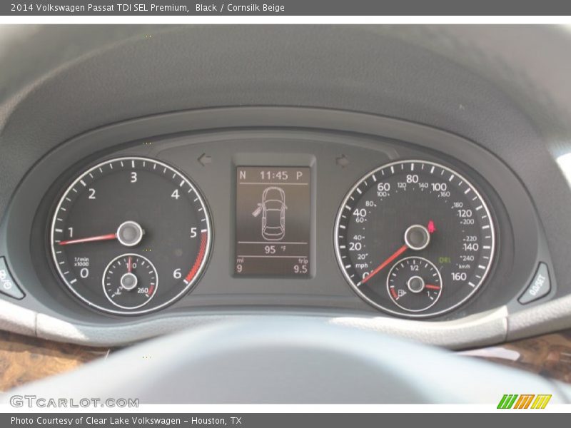 Black / Cornsilk Beige 2014 Volkswagen Passat TDI SEL Premium