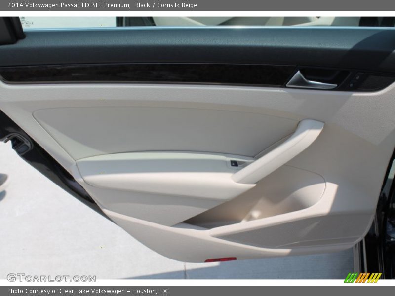 Black / Cornsilk Beige 2014 Volkswagen Passat TDI SEL Premium