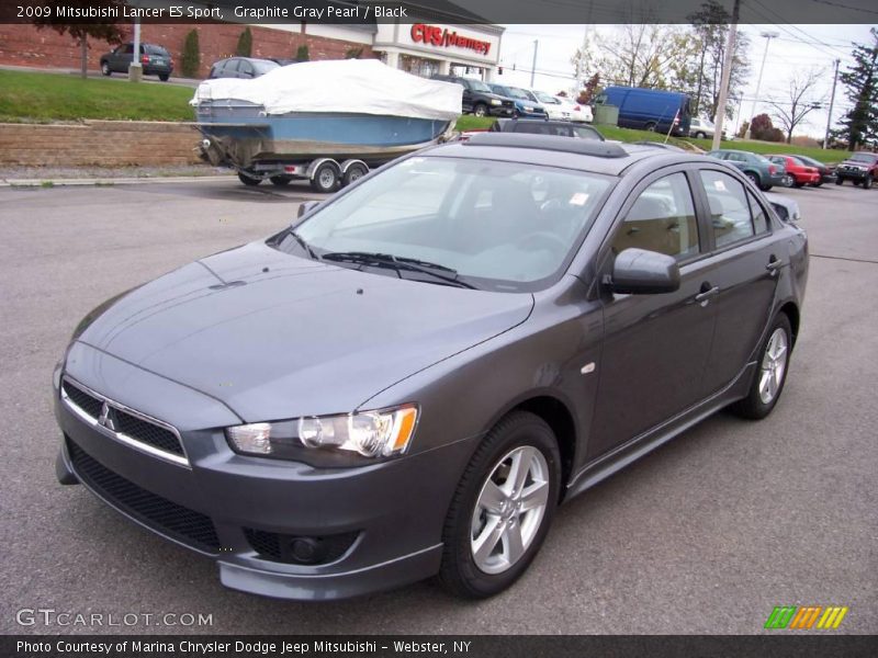 Graphite Gray Pearl / Black 2009 Mitsubishi Lancer ES Sport