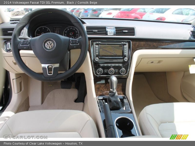 Black / Cornsilk Beige 2014 Volkswagen Passat TDI SEL Premium