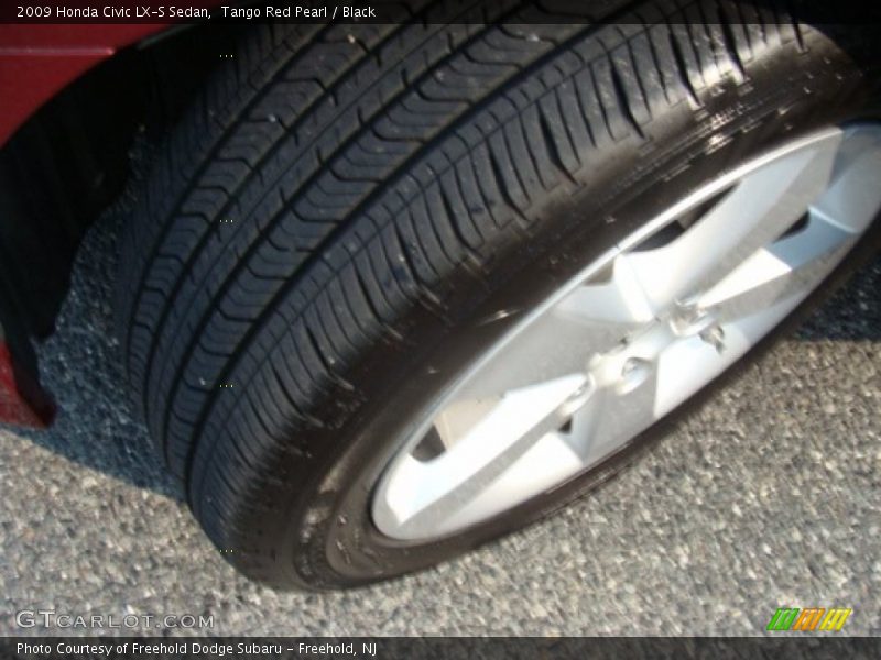 Tango Red Pearl / Black 2009 Honda Civic LX-S Sedan
