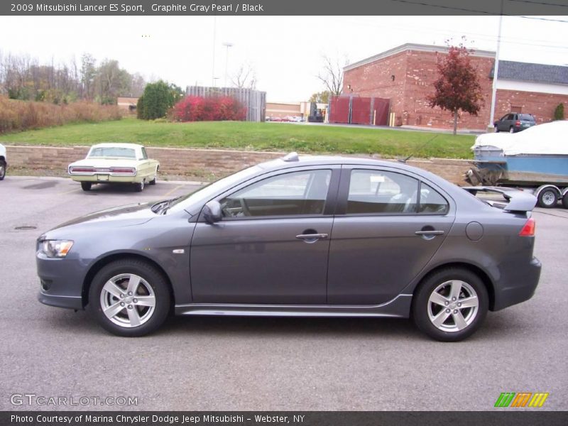 Graphite Gray Pearl / Black 2009 Mitsubishi Lancer ES Sport