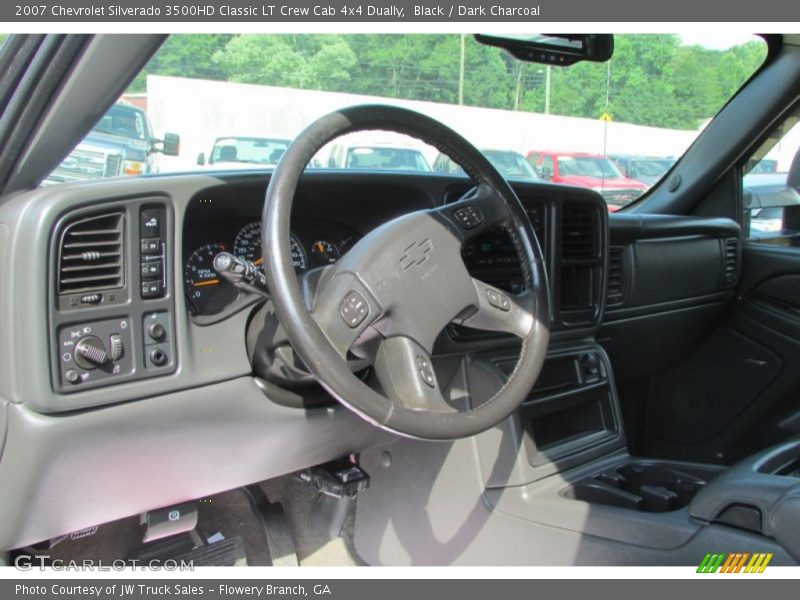 Black / Dark Charcoal 2007 Chevrolet Silverado 3500HD Classic LT Crew Cab 4x4 Dually