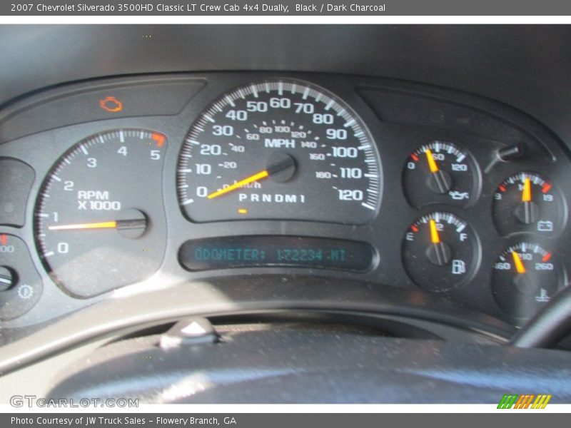 Black / Dark Charcoal 2007 Chevrolet Silverado 3500HD Classic LT Crew Cab 4x4 Dually