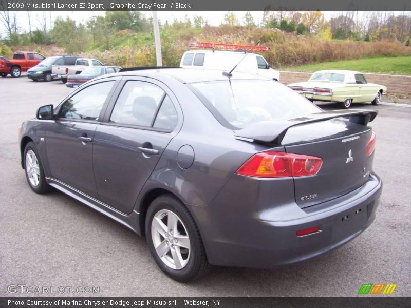 Graphite Gray Pearl / Black 2009 Mitsubishi Lancer ES Sport