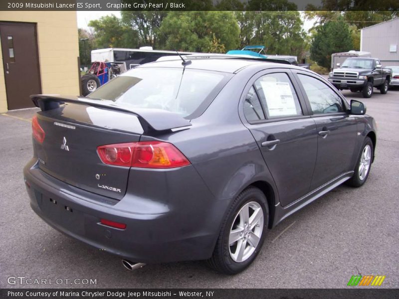 Graphite Gray Pearl / Black 2009 Mitsubishi Lancer ES Sport