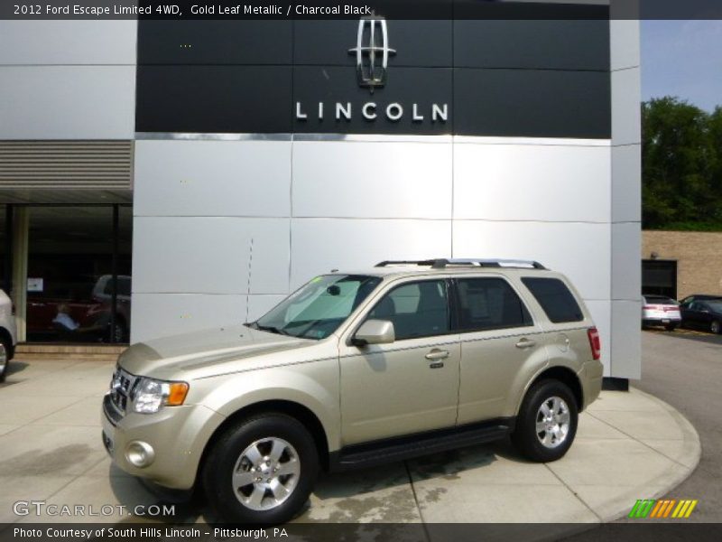 Gold Leaf Metallic / Charcoal Black 2012 Ford Escape Limited 4WD