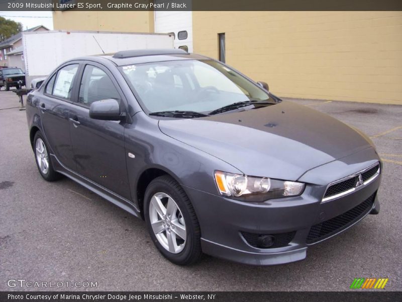 Graphite Gray Pearl / Black 2009 Mitsubishi Lancer ES Sport