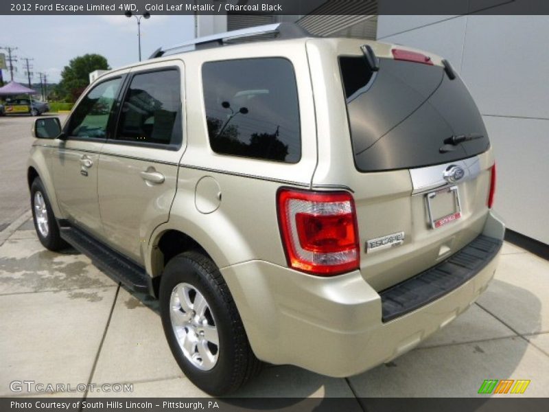 Gold Leaf Metallic / Charcoal Black 2012 Ford Escape Limited 4WD