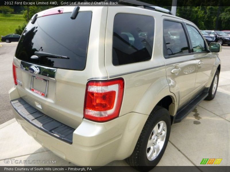 Gold Leaf Metallic / Charcoal Black 2012 Ford Escape Limited 4WD