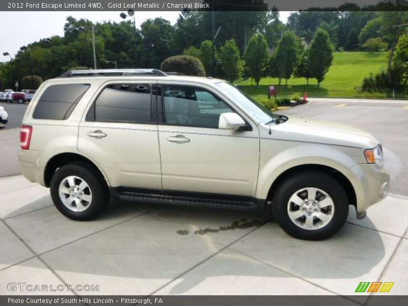 Gold Leaf Metallic / Charcoal Black 2012 Ford Escape Limited 4WD