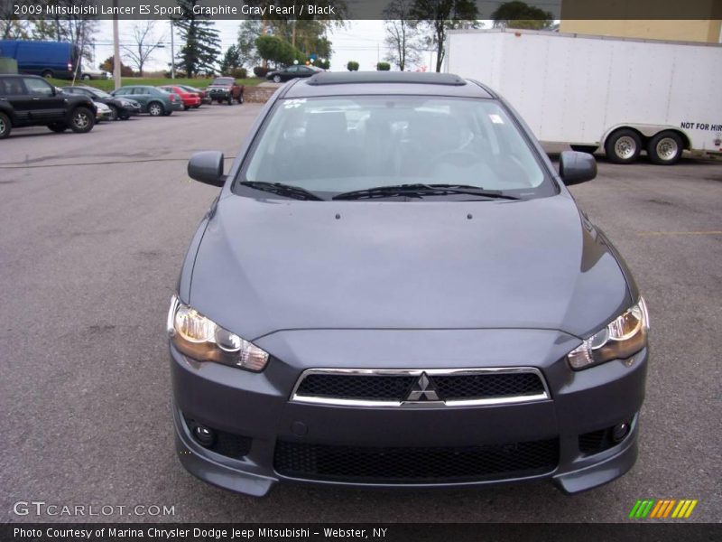 Graphite Gray Pearl / Black 2009 Mitsubishi Lancer ES Sport