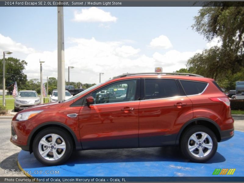 Sunset / Medium Light Stone 2014 Ford Escape SE 2.0L EcoBoost