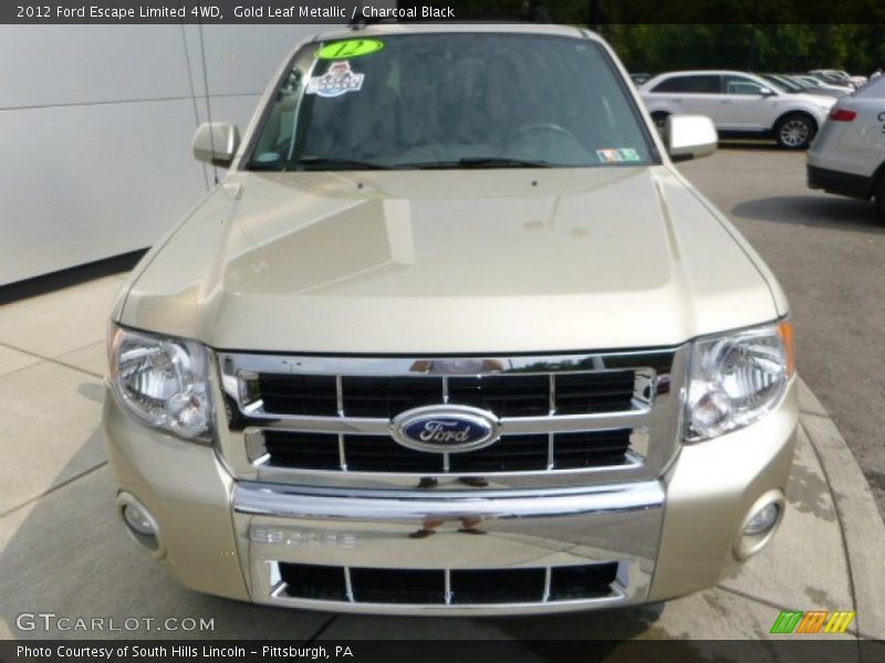 Gold Leaf Metallic / Charcoal Black 2012 Ford Escape Limited 4WD