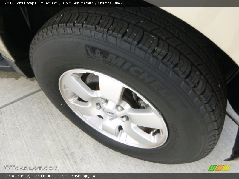 Gold Leaf Metallic / Charcoal Black 2012 Ford Escape Limited 4WD