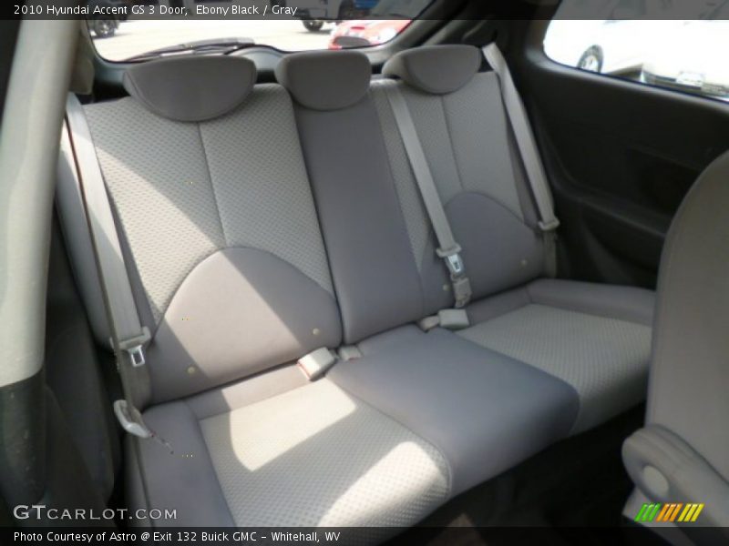 Ebony Black / Gray 2010 Hyundai Accent GS 3 Door