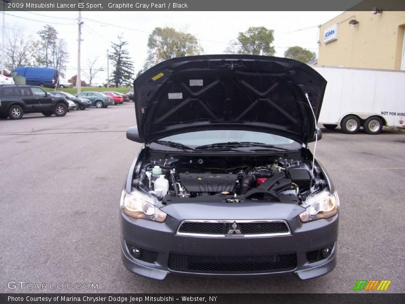 Graphite Gray Pearl / Black 2009 Mitsubishi Lancer ES Sport